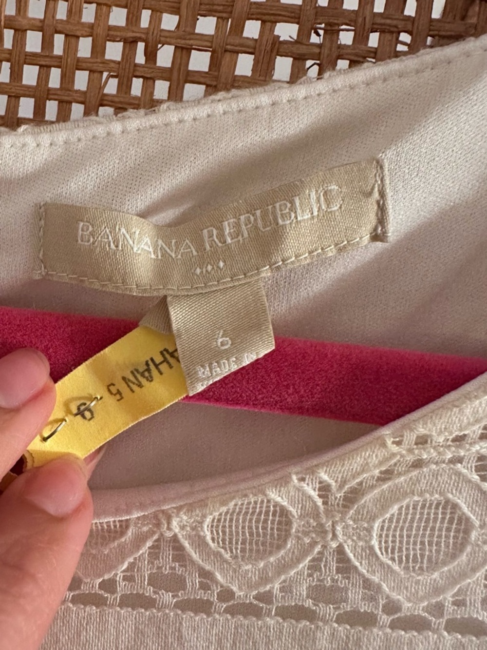 Banana Republic Cream Lace Midi Dress - Picture 3 of 3